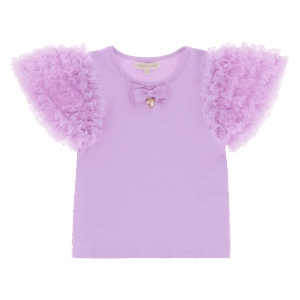 Angel F tshirt tulle mouw