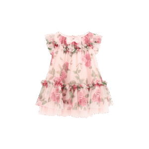 Angels F Jurk tulle rozenprint