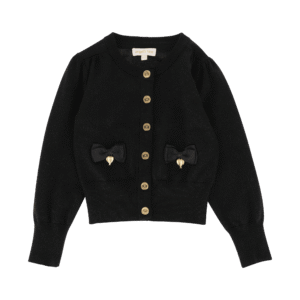 Angels F lurex vest strikjes