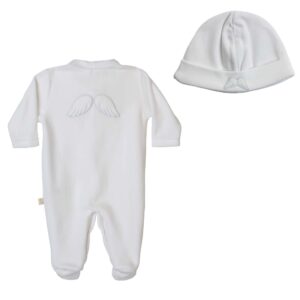 BabyGI boxpak+muts vleugel wit