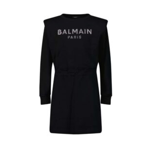 Balmain jurk metal mesh logo
