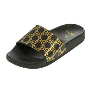 Balmain slides logo BB