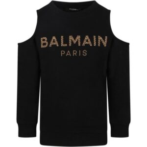 Balmain sweater logo studs