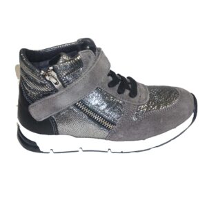 Clic.sneaker hoog reptiel glim