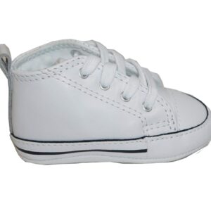 Converse baby gymp wit leer