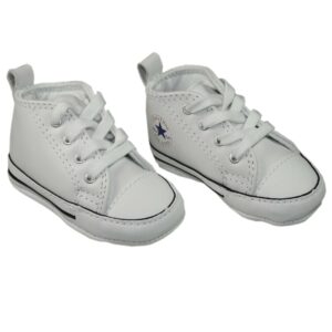 Converse baby gymp wit leer