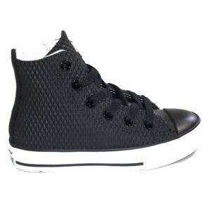 Converse hoog rubber zwart