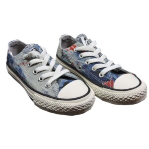 Converse laag jeans paint