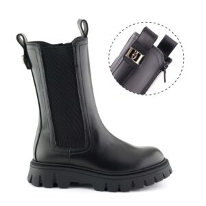 D2 chelsea boots metal logo