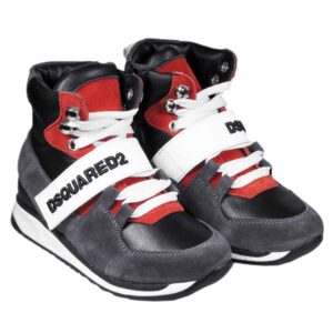 D2 hightop runner zwart/rood