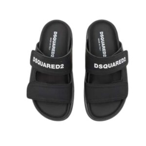 D2 leren slipper logo