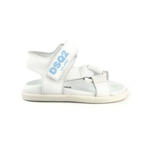 D2 sandaal leer klitband logo