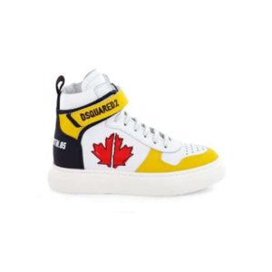 D2 sneaker hightop leaf geel