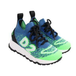 D2 sock sneaker blauw groen