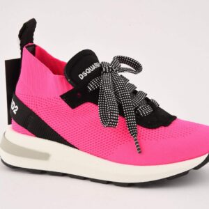 D2 sok sneaker veter fluo roze