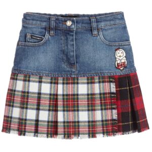 D&G jeans rok tartan ruit