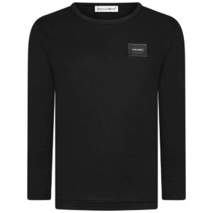 D&G t-shirt metal tag zwart lm