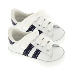 Fior sneaker leer veter streep