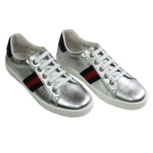 Gucci sneaker tennis web zilve