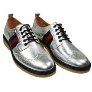 Gucci veterschoen zilver web