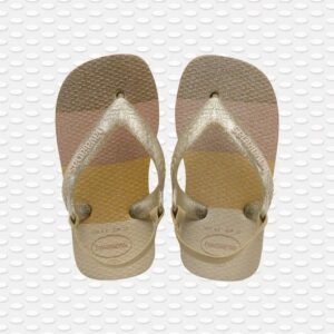 Havaianas glitter beige