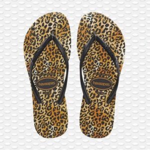 Havaianas slipper luipaard