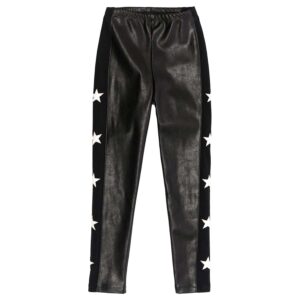 Monnalisa legging pu met ster