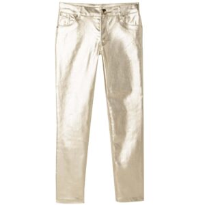 Karl broek PU leder goud