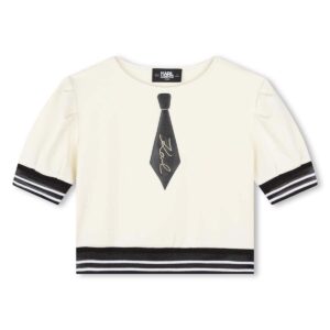 Karl crop tshirt km stropdas