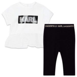 Karl set tshirt ruche +legging