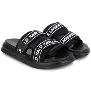 Karl slippers banden logo
