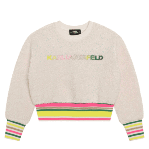 Karl teddy sweater multi logo