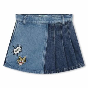 Kenzo jeans short/plooirok