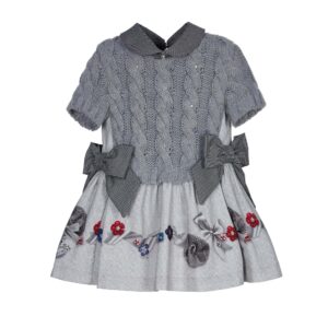 Lapin jurk top kabel grijs
