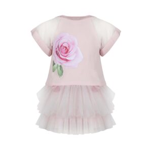Lapin 2pc rok tulle+shirt roos
