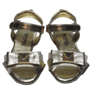 MK sandaal logo strik goud