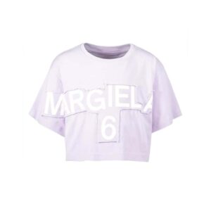 MM6 crop tshirt logo lila