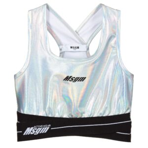 MSGM sport top zilver