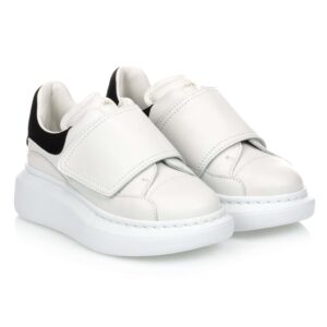 McQueen sneaker klit wit zwart