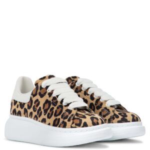McQueen sneaker leopard suede