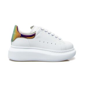 McQueen sneaker wit gold oil