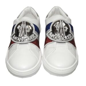 Moncler gymp zilveren badge