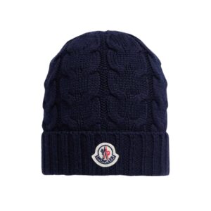 Moncler kabel muts embleem