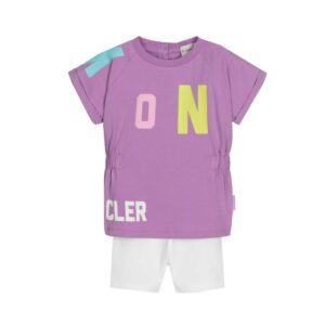 Moncler shirt+short logo lila