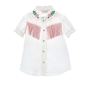 Monnalisa blouse km rafels