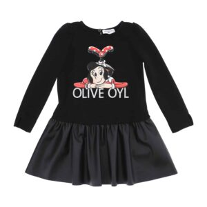 Monnalisa jurk Olive pu rok