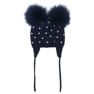 Monnalisa muts pompon parels