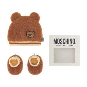 Moschino teddy muts + slofjes
