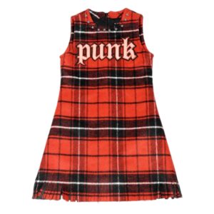 Richmond jurk ruit franje punk