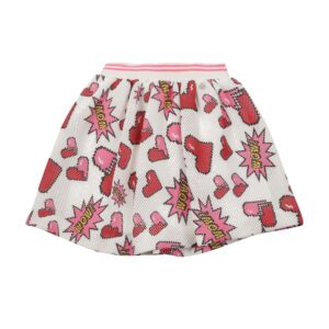 So Twee rok net print hart